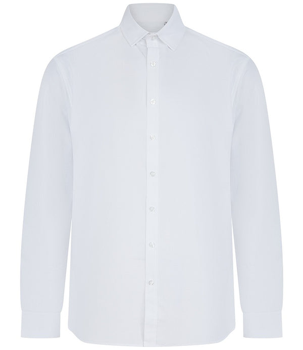Henbury Men's Long Sleeved 'cotton Feel' Coolplus® Shirt
