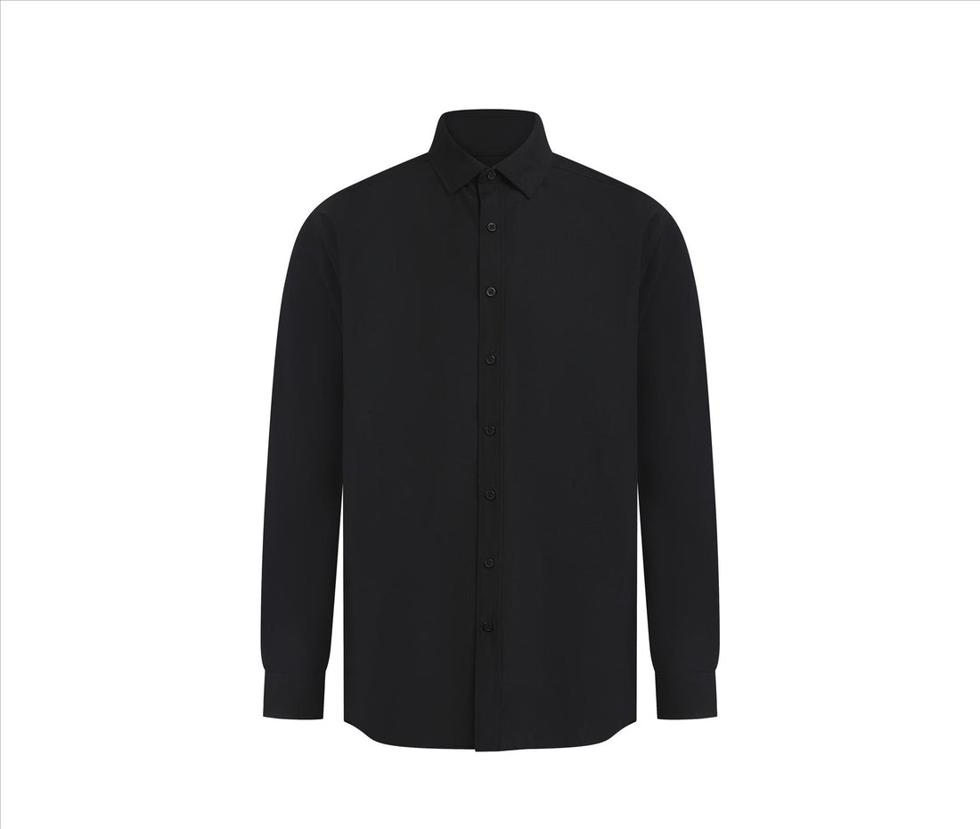 Henbury Men's Long Sleeved 'cotton Feel' Coolplus® Shirt