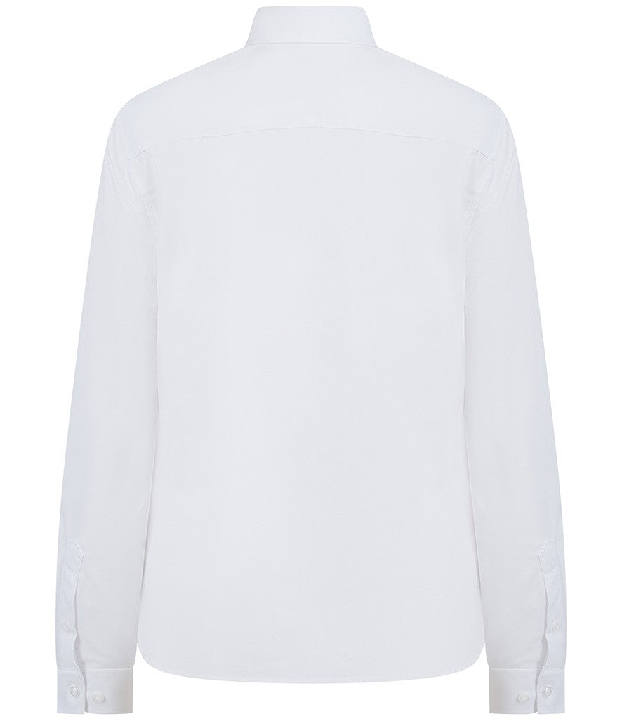 Henbury Ladies' Long Sleeved 'cotton Feel' Coolplus® Shirt