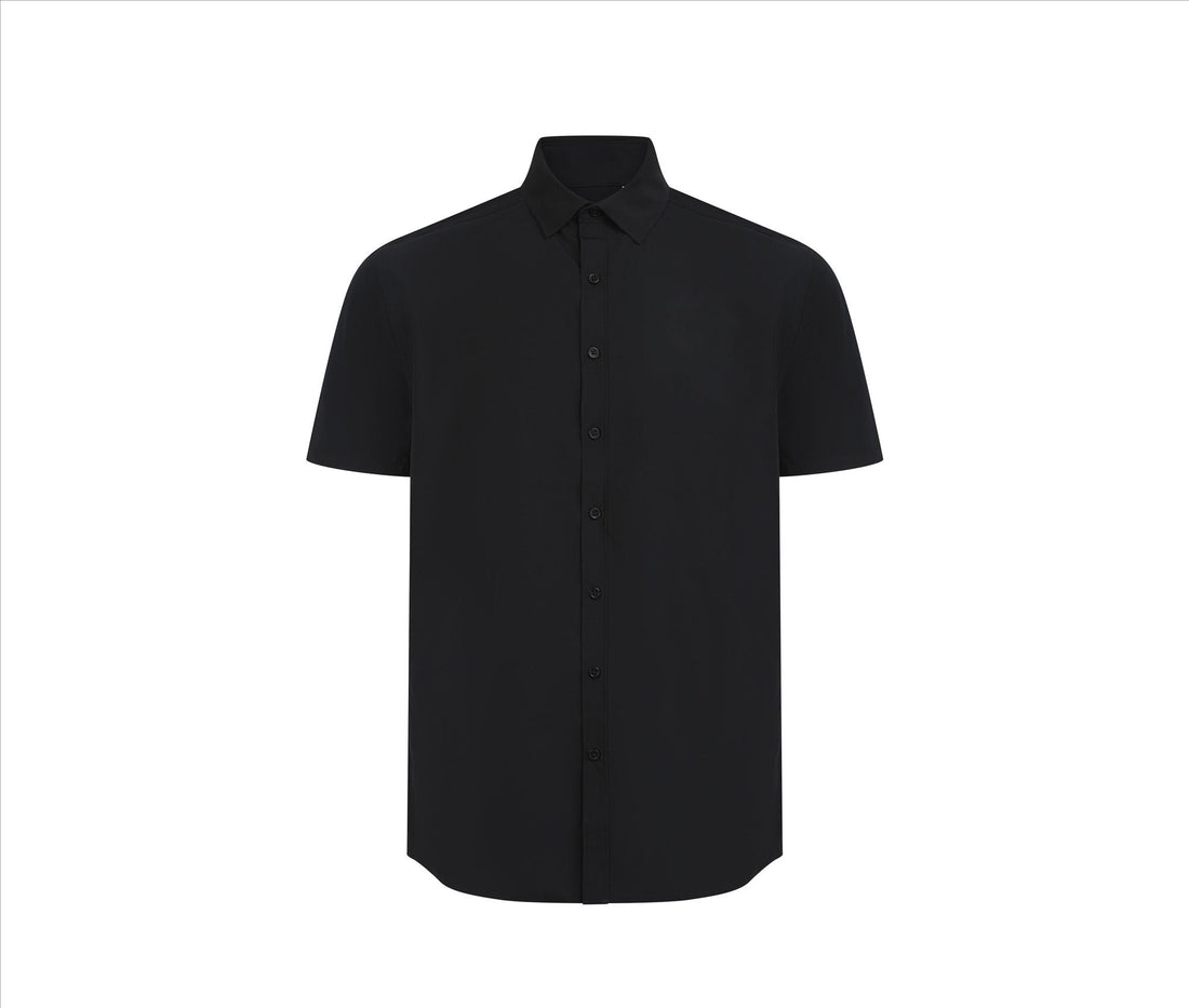 Henbury Men's Short Sleeved 'cotton Feel' Coolplus® Shirt