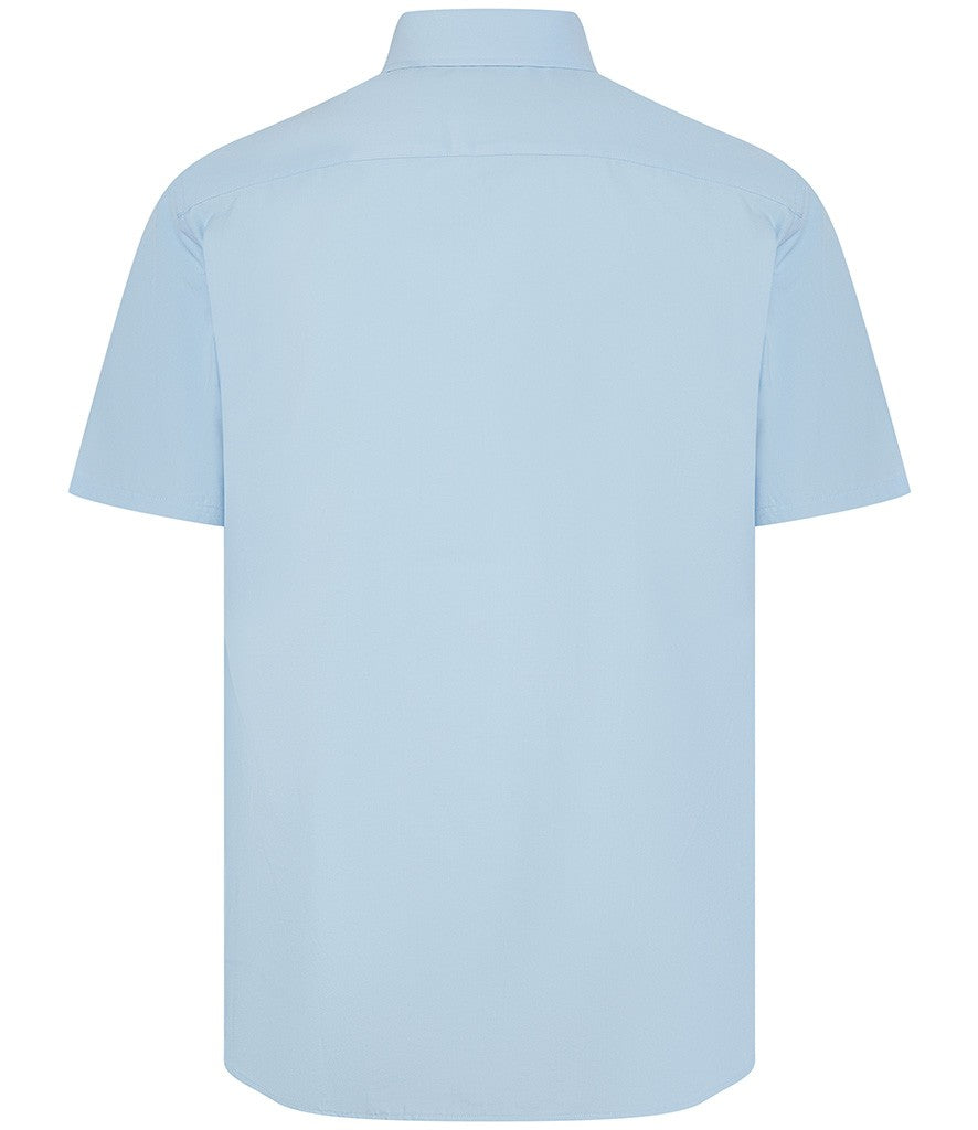 Henbury Men's Short Sleeved 'cotton Feel' Coolplus® Shirt