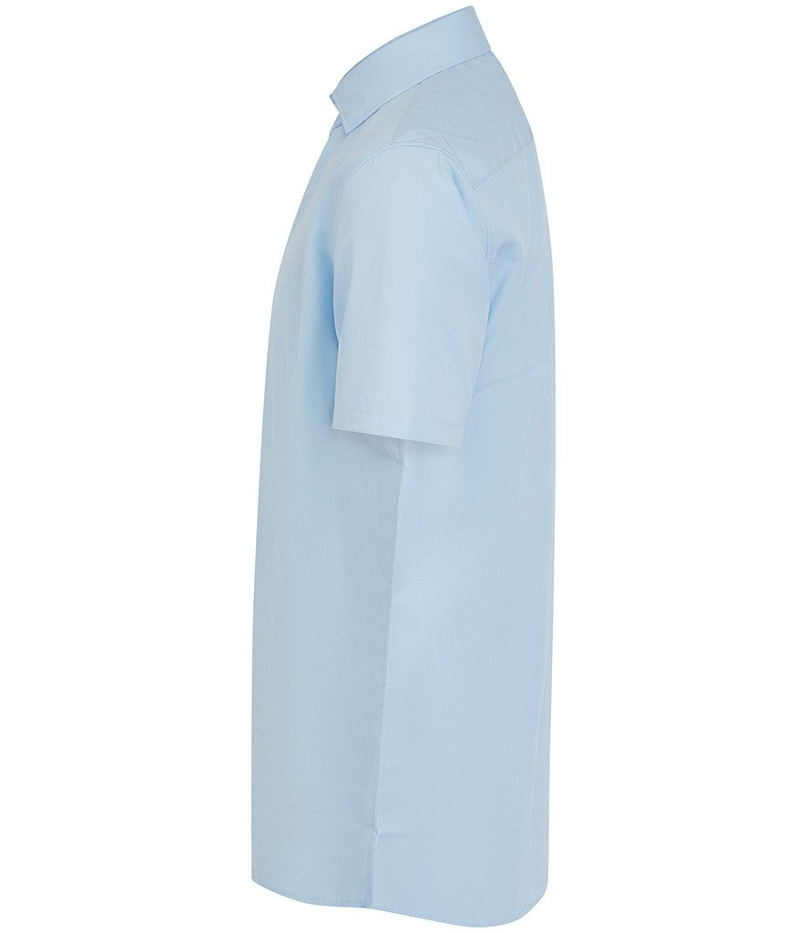 Henbury Men's Short Sleeved 'cotton Feel' Coolplus® Shirt