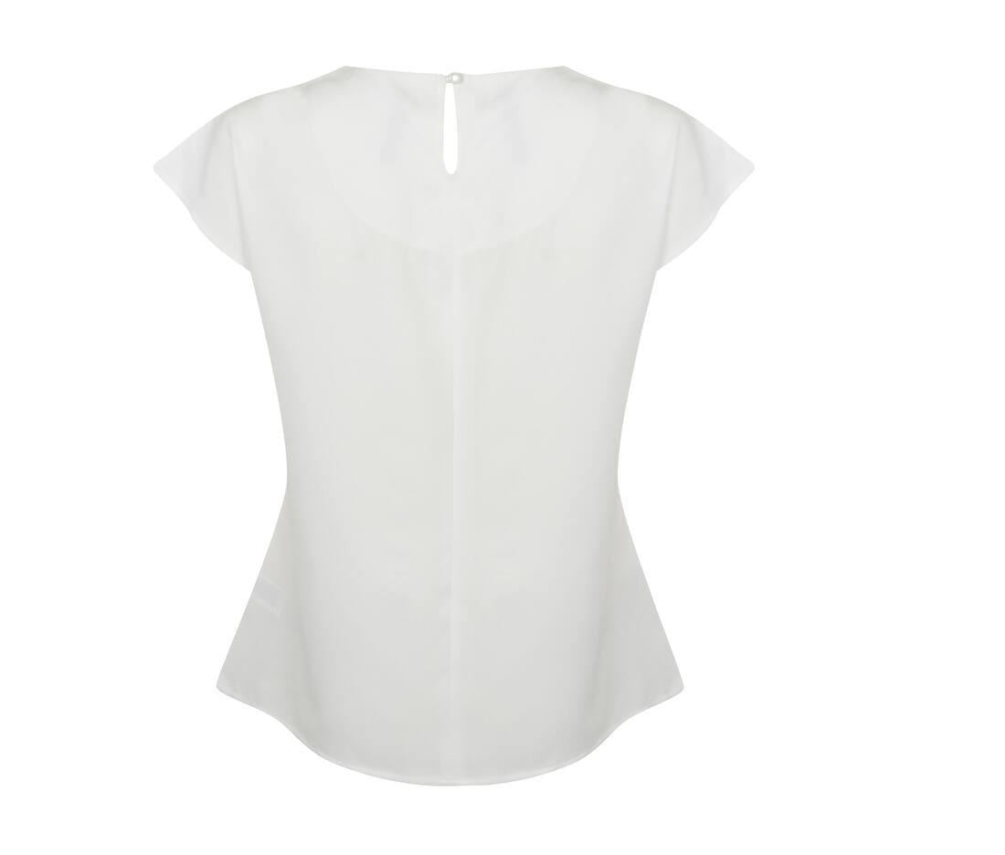 Henbury Ladies Pleat Front S/s Blouse