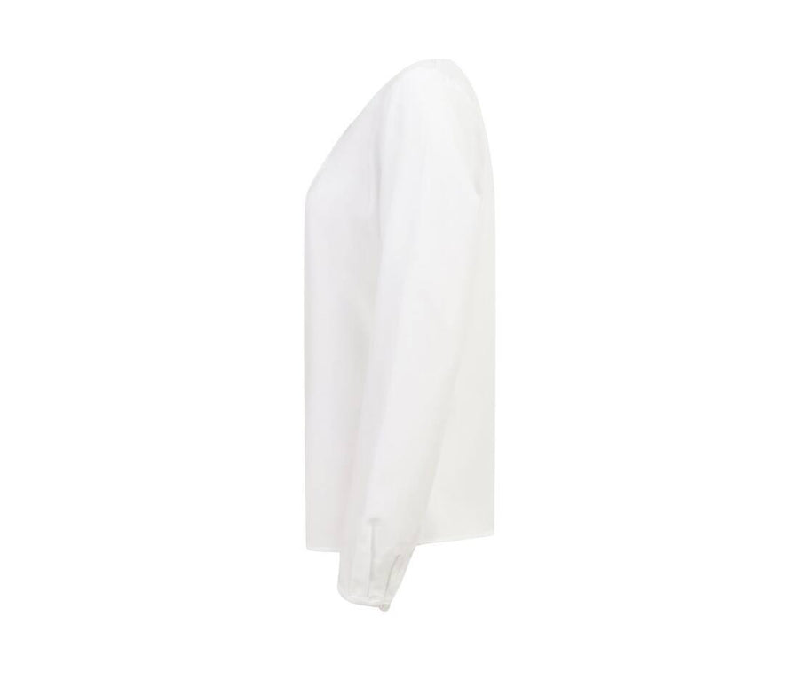 Ladies' Pleat Front Long Sleeved Blouse