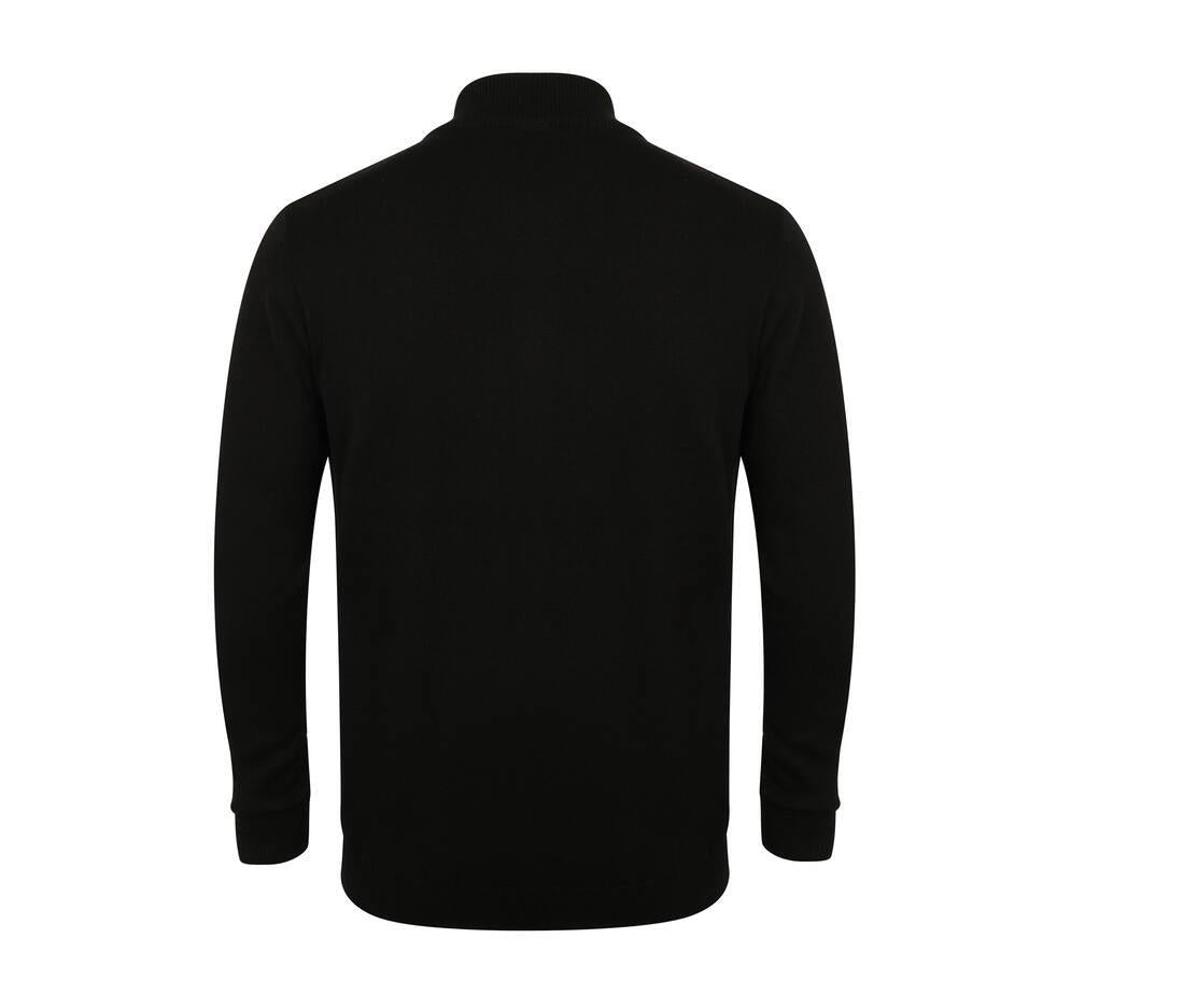 Henbury Unisex Knitted Bomber Jacket