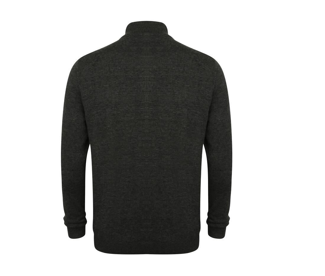 Henbury Unisex Knitted Bomber Jacket