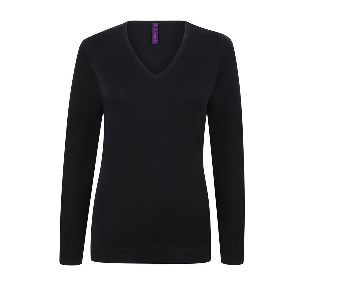 Henbury Ladies' V-neck Jumper