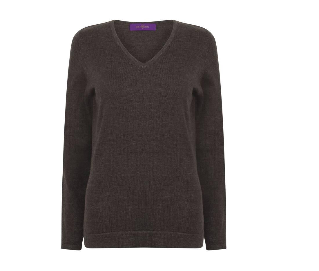 Henbury Ladies' V-neck Jumper