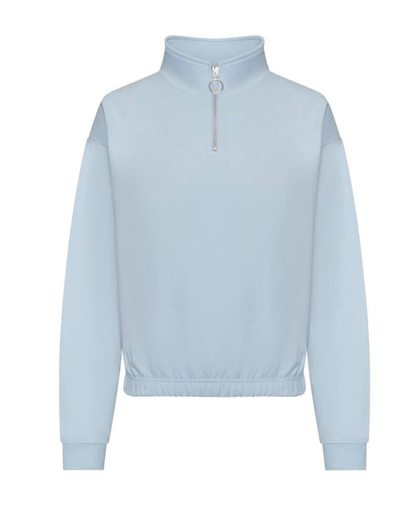 AWDis Women's Cropped 1/4 Zip Sweater