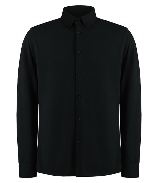Kustom Kit Long Sleeve Superwash® 60°c Piqué Shirt