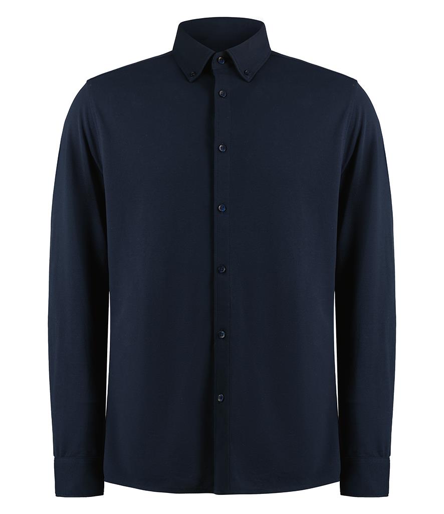 Kustom Kit Long Sleeve Superwash® 60°c Piqué Shirt