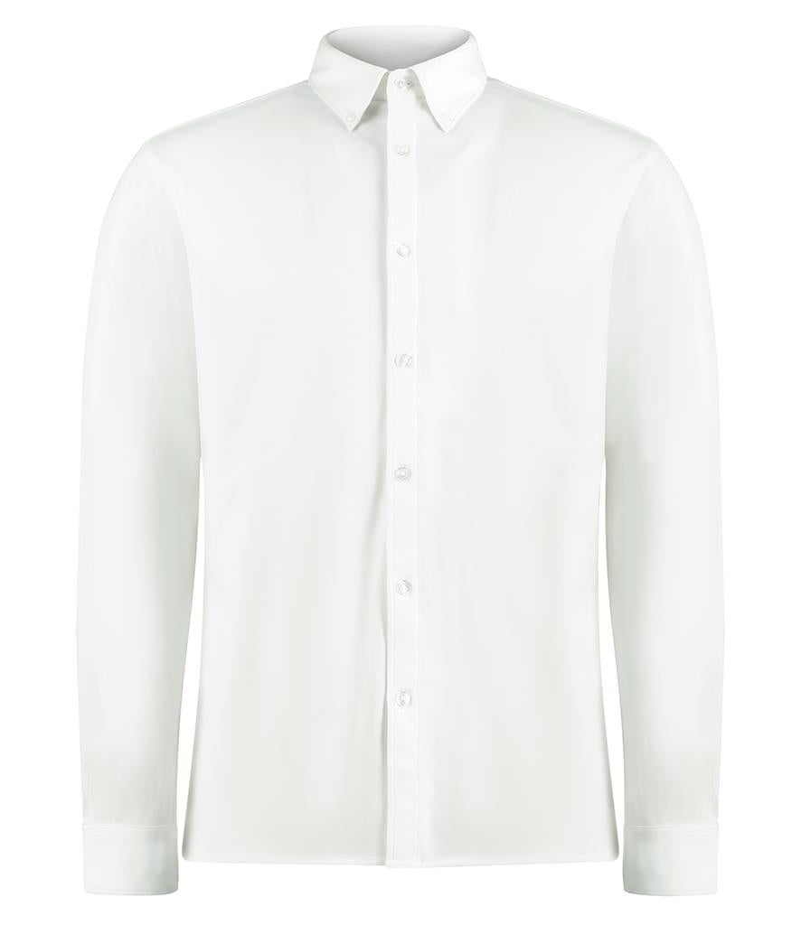 Kustom Kit Long Sleeve Superwash® 60°c Piqué Shirt