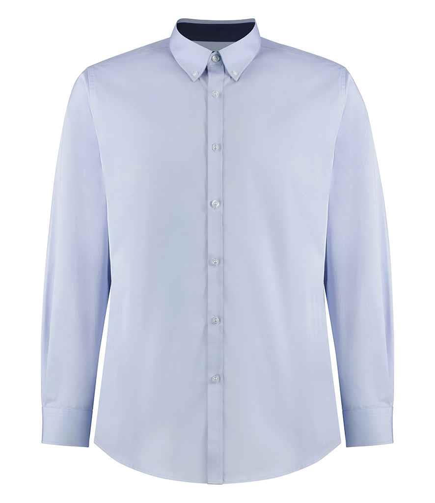 Premium Long Sleeve Contrast Tailored Oxford Shirt