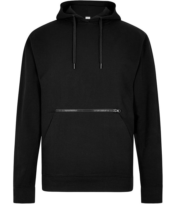 Kustom Kit Regular Fit Piqué Zipped Pocket Hoodie