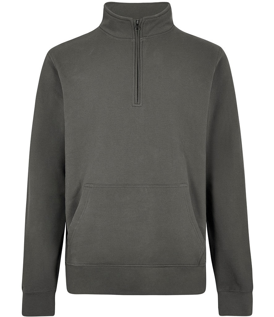 Kustom Kit Regular Fit 1/4 Zip Piqué Sweatshirt