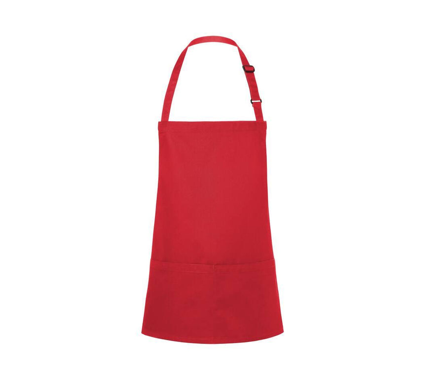 Short Bib Apron Basic With Buckle And Pocket