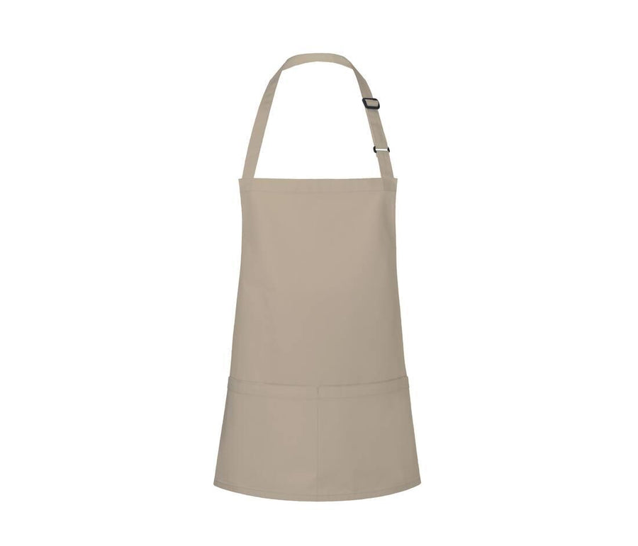 Short Bib Apron Basic With Buckle And Pocket