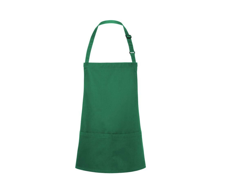 Short Bib Apron Basic With Buckle And Pocket