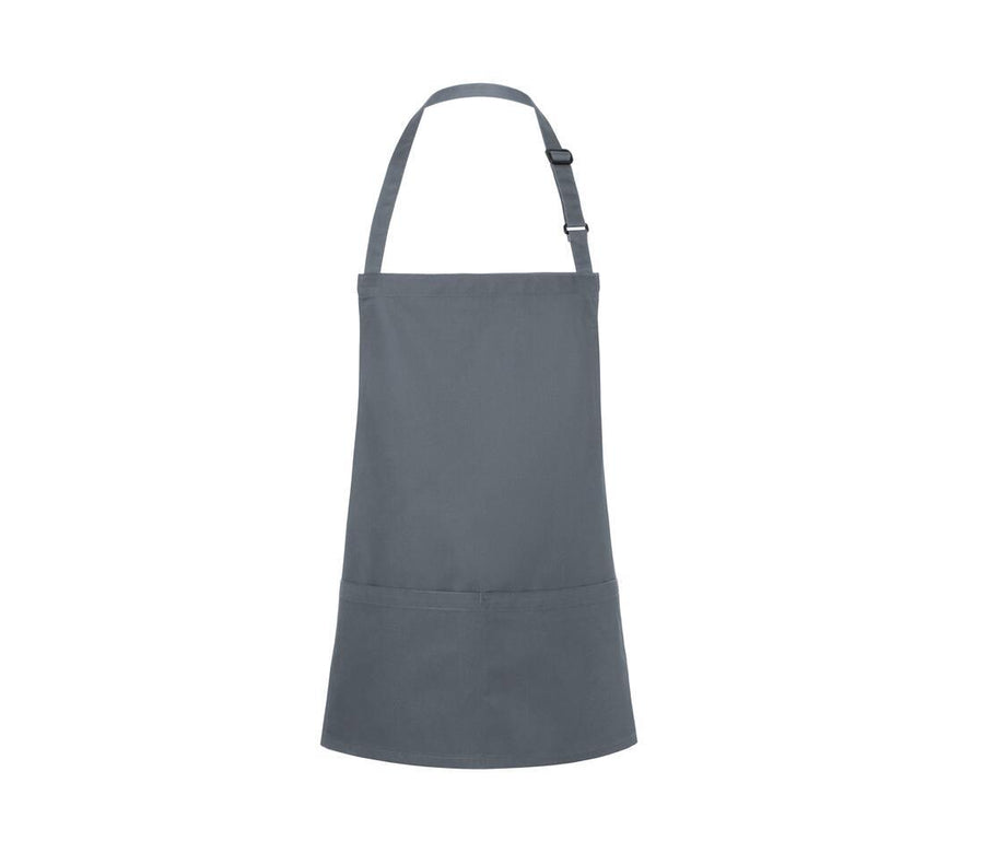 Short Bib Apron Basic With Buckle And Pocket
