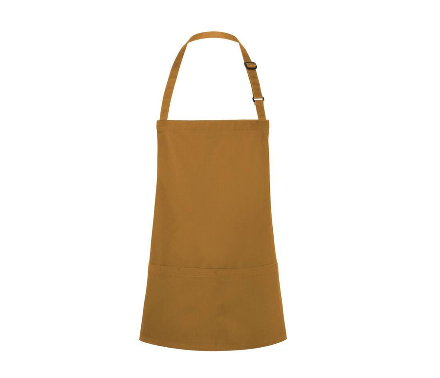 Short Bib Apron Basic With Buckle And Pocket