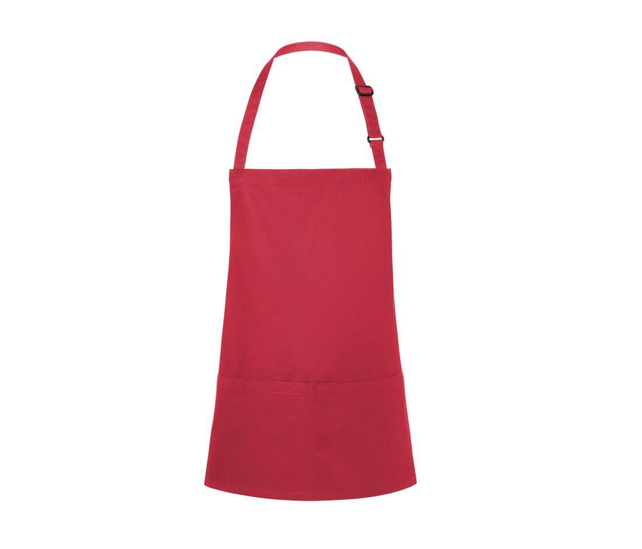 Short Bib Apron Basic With Buckle And Pocket