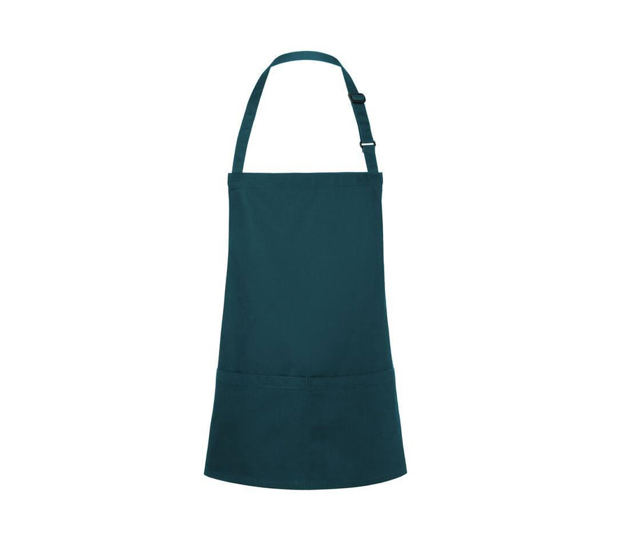 Short Bib Apron Basic With Buckle And Pocket