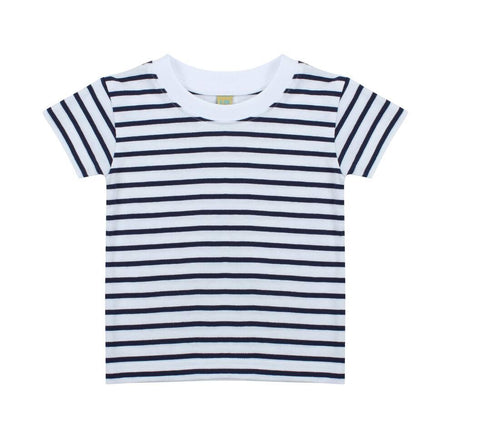Larkwood Kids Striped Crew Neck T Shirt