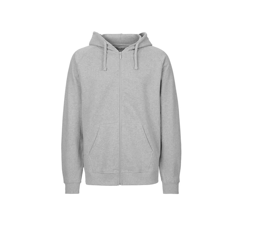 Neutral Mens Hoodie With Zip