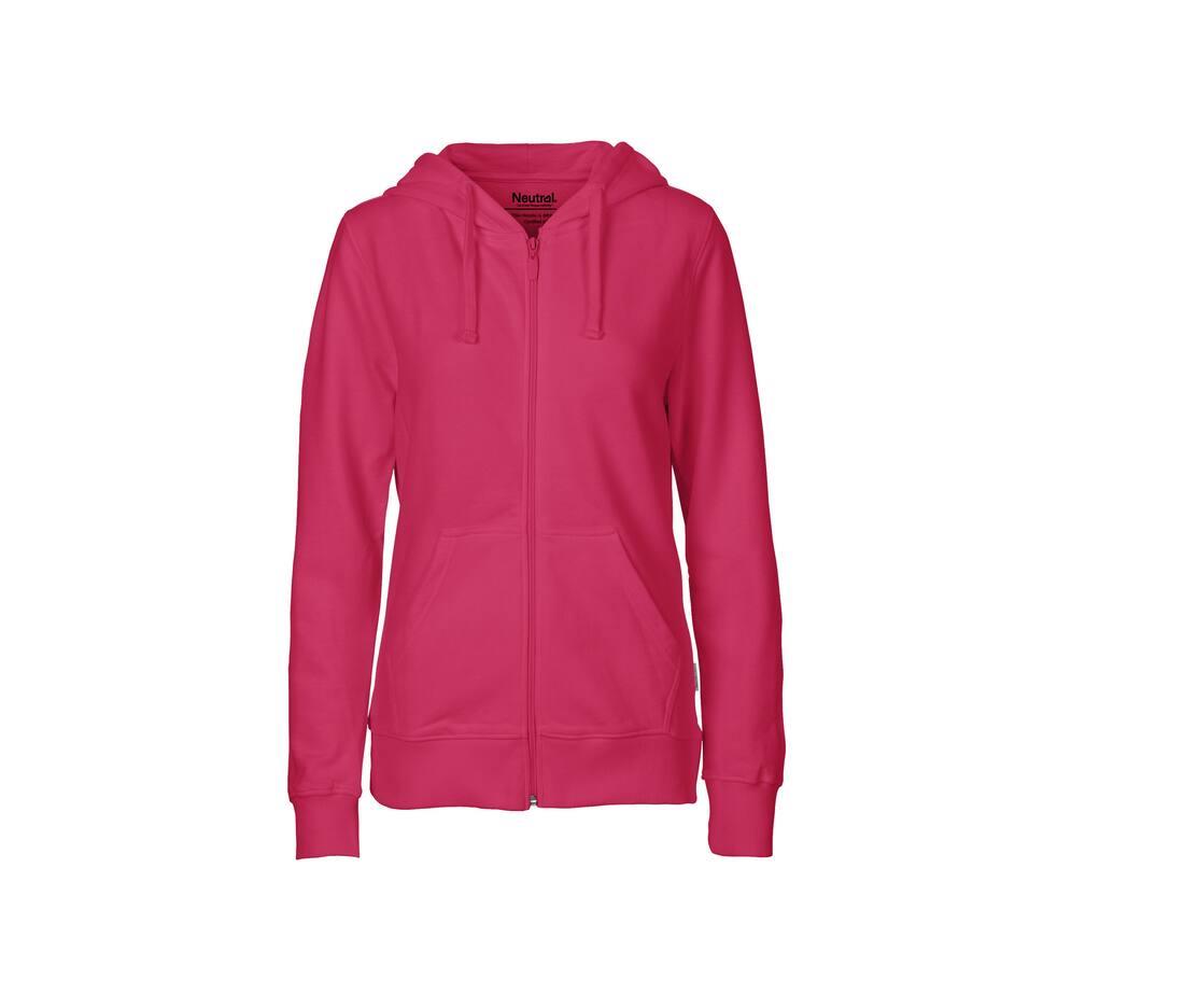 Neutral Ladies Hoodie With Zip