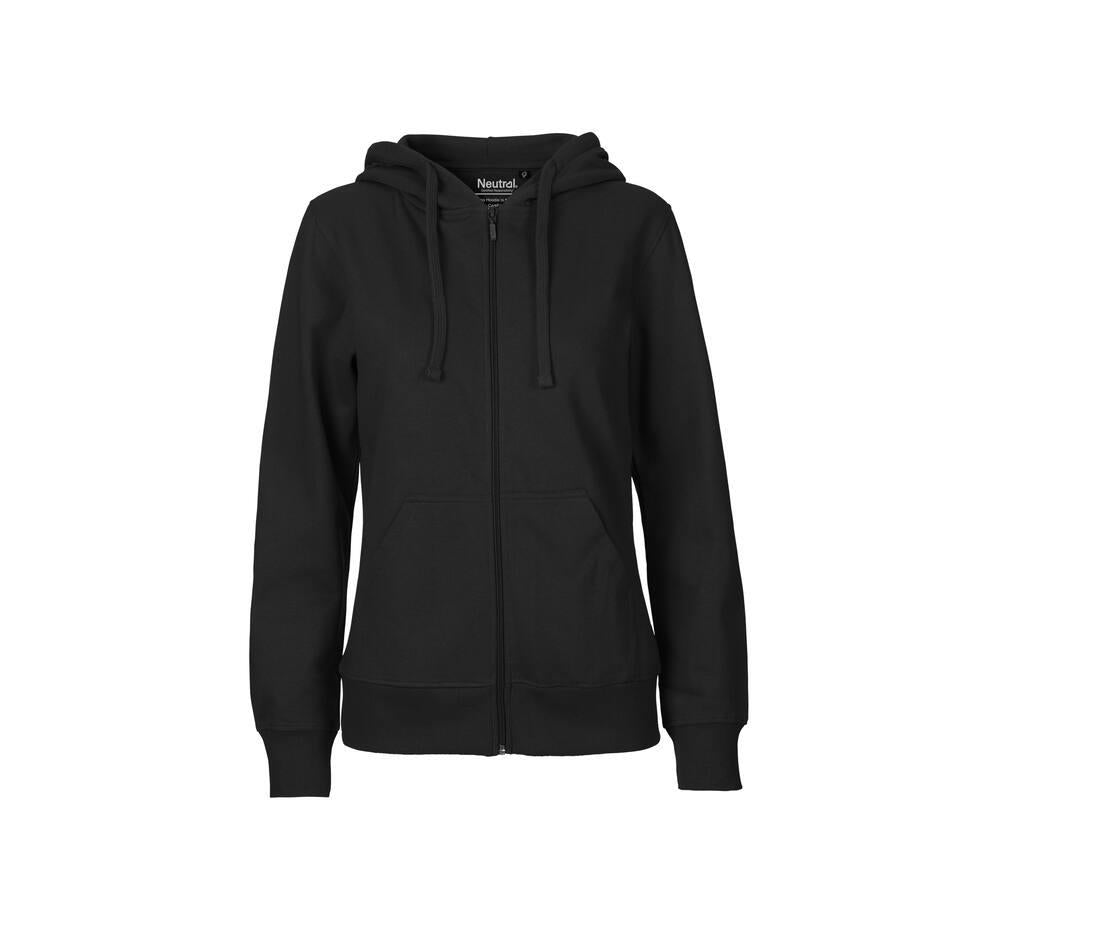 Neutral Ladies Hoodie With Zip