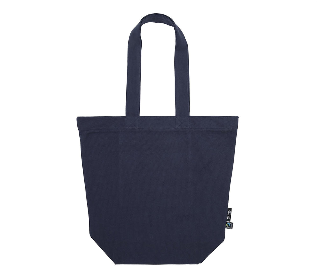 Neutral Shopping Bag With Zipper