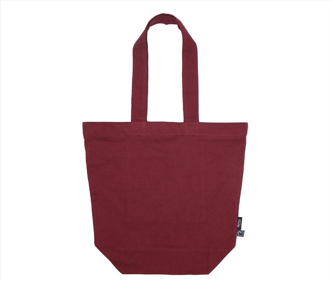 Neutral Shopping Bag With Zipper