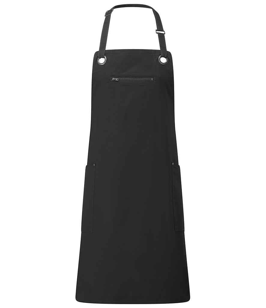 Barley Contrast Stitch Bib Apron