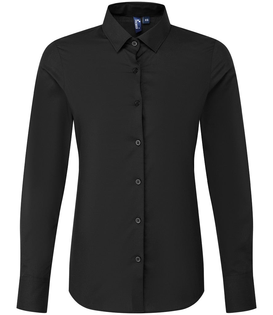 Ladies Recyclight® Long Sleeve Poplin Shirt