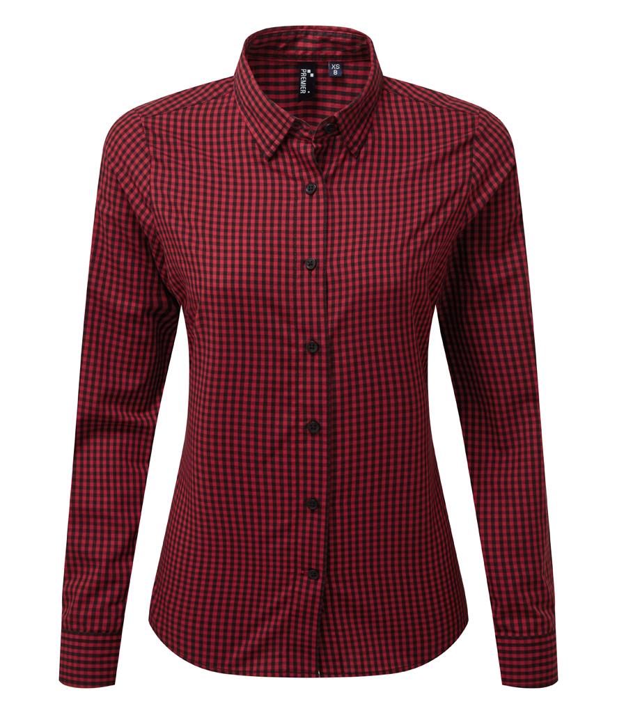 Ladies Maxton Check Long Sleeve Shirt