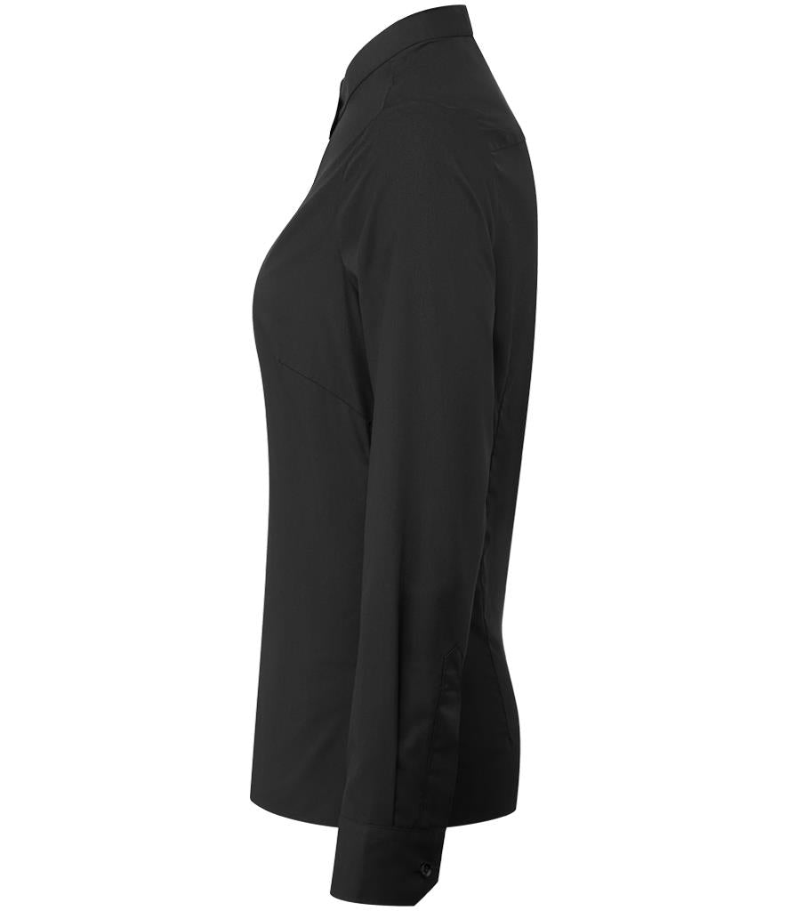 Ladies Banded Collar Grandad Shirt