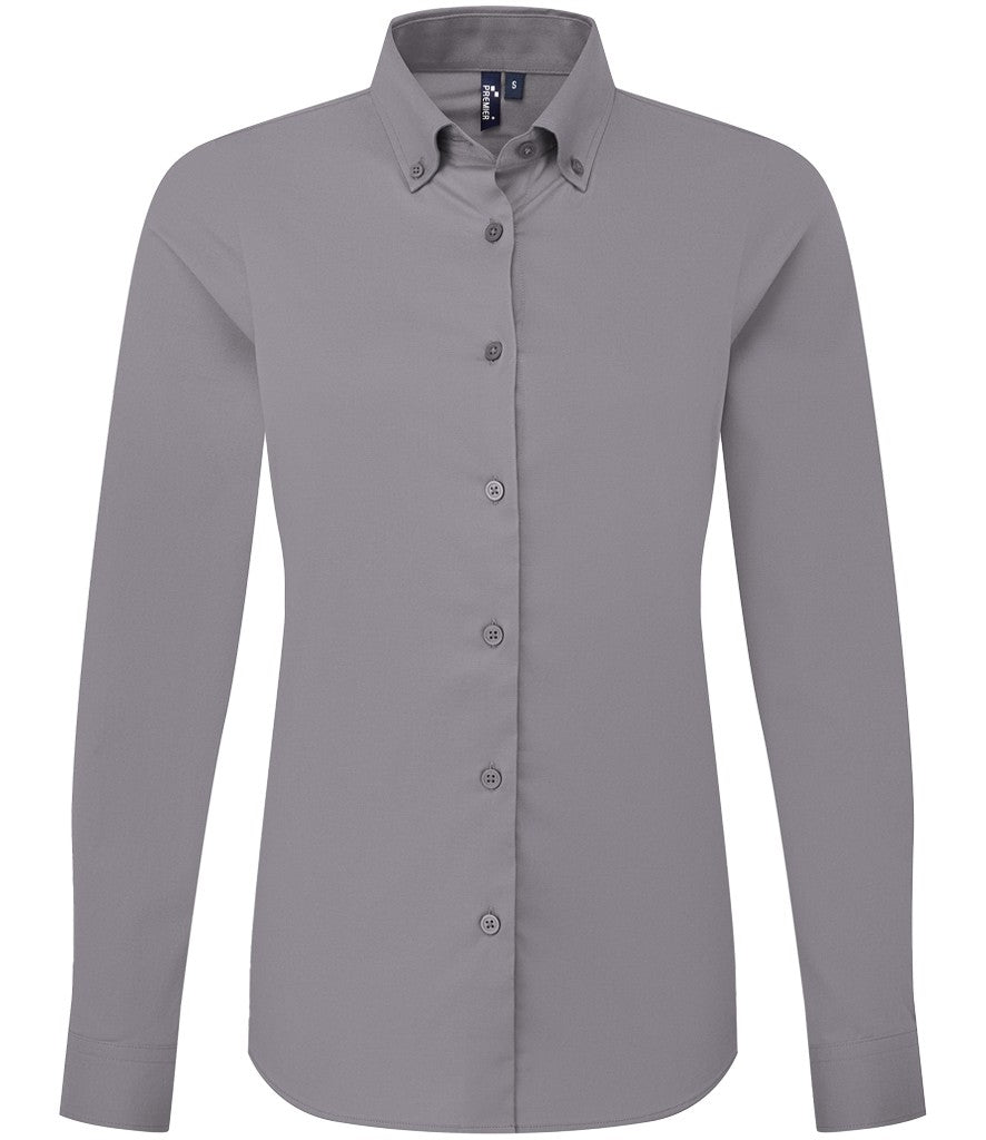 Ladies Supreme Long Sleeve Oxford Shirt