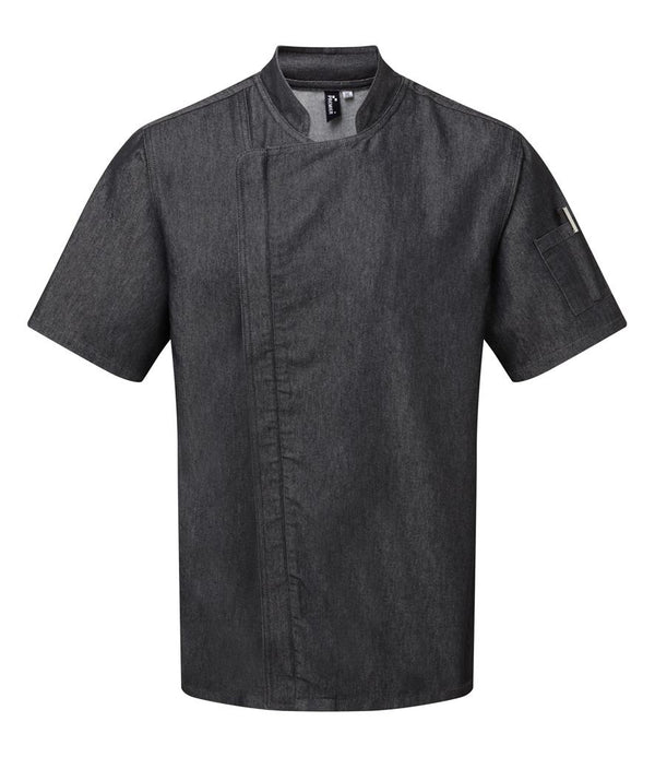 Short Sleeve Zipped Chef's Jacket