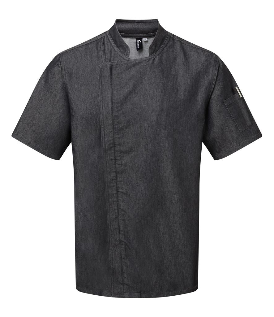Short Sleeve Zipped Chef's Jacket