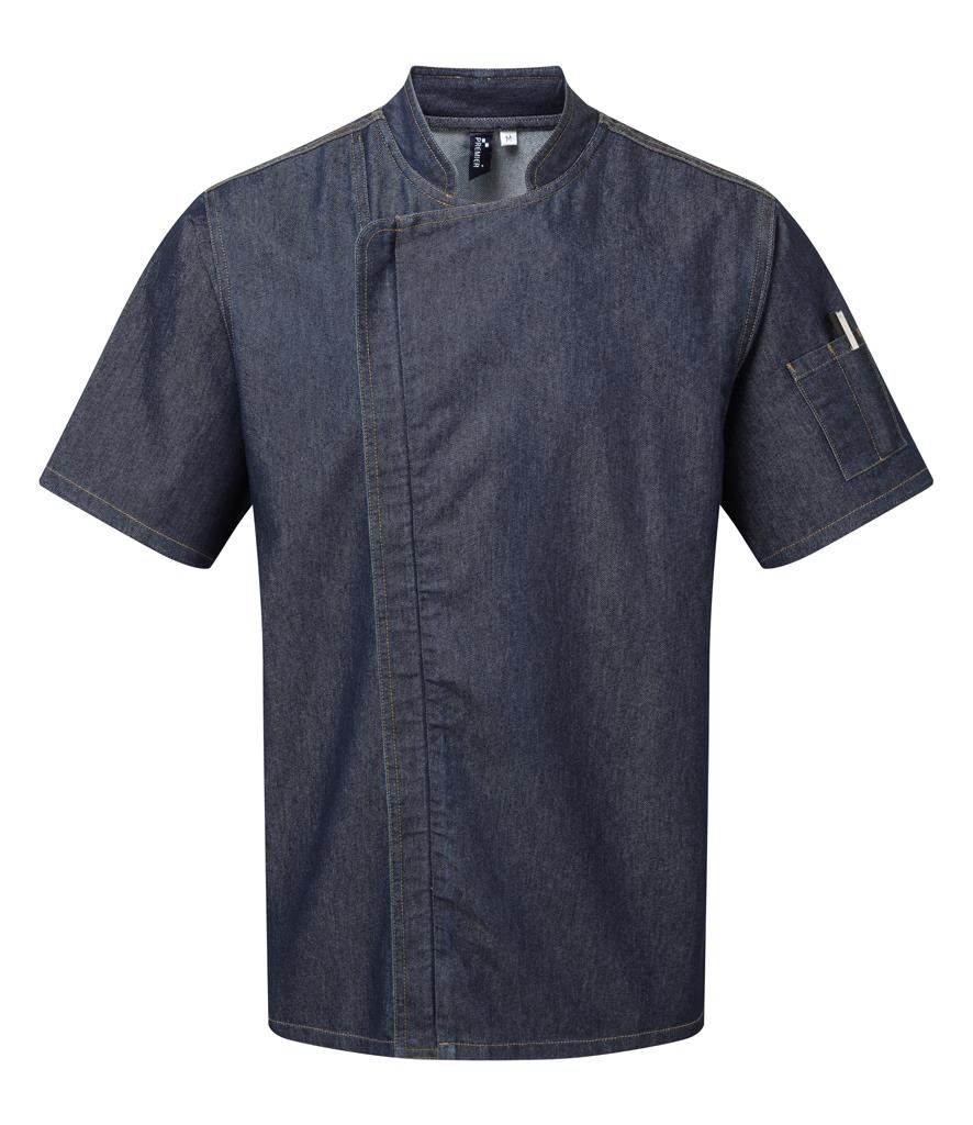 Short Sleeve Zipped Chef's Jacket