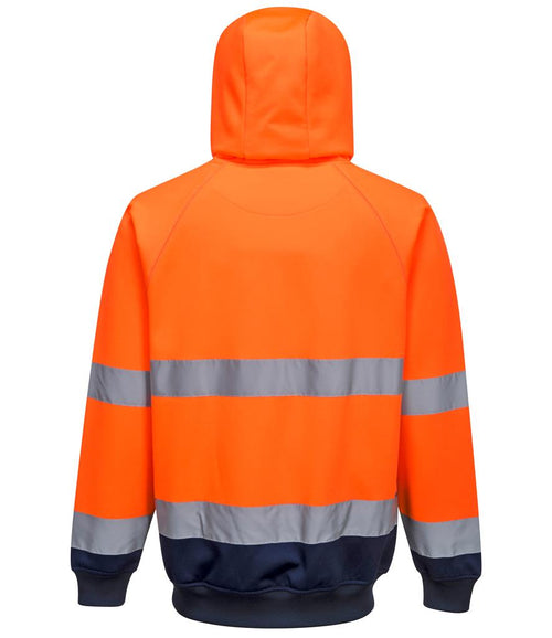 Hi-Vis Two Tone Hooded Sweatshirt