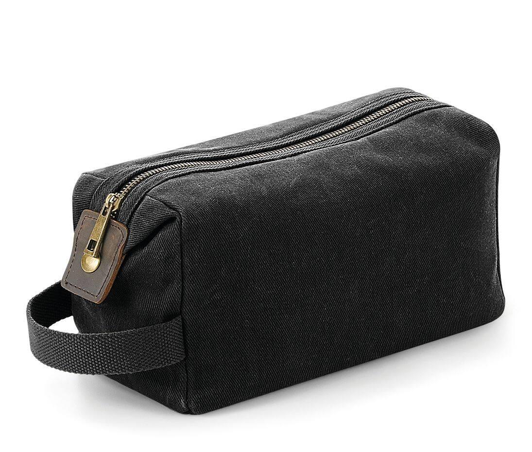 Quadra Heritage Waxed Canvas Wash Bag