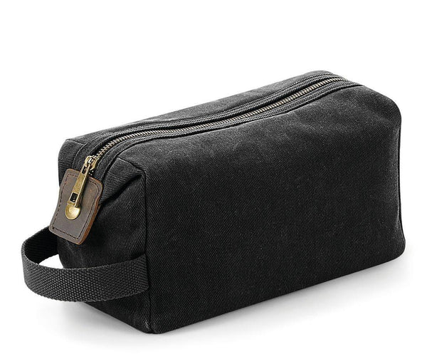 Quadra Heritage Waxed Canvas Wash Bag