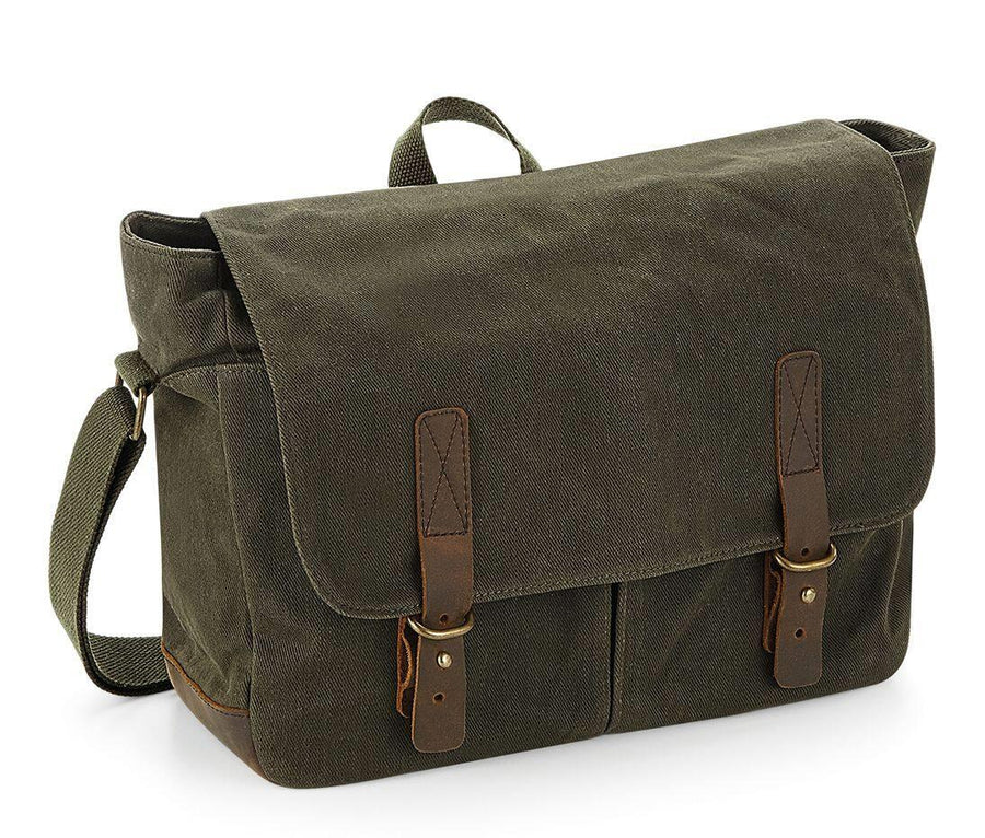 Heritage Waxed Canvas Messenger