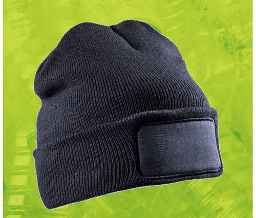 Result Recycled Double Knit Printers Beanie