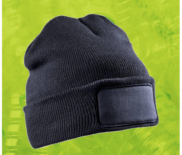 Result Recycled Double Knit Printers Beanie