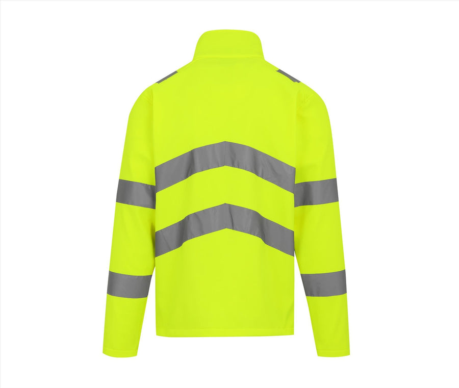 Hi-vis Pro Contract Ablaze 2 Layer Softshell Jacket (class 3)