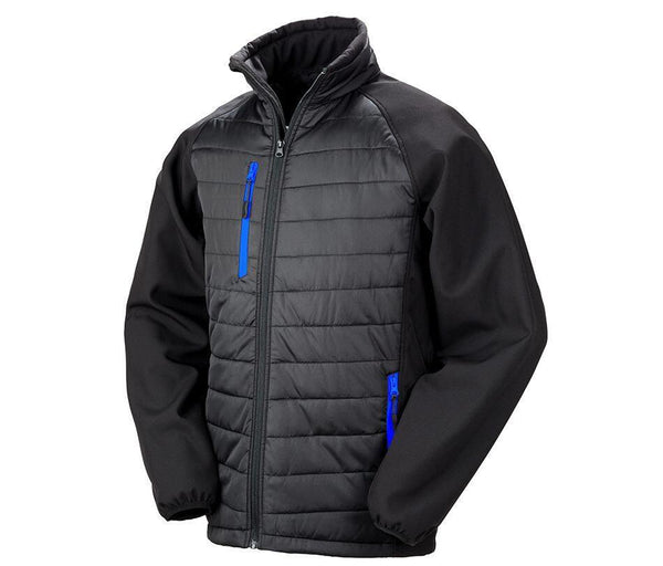 Result Black Compass Padded Softshell Jacket
