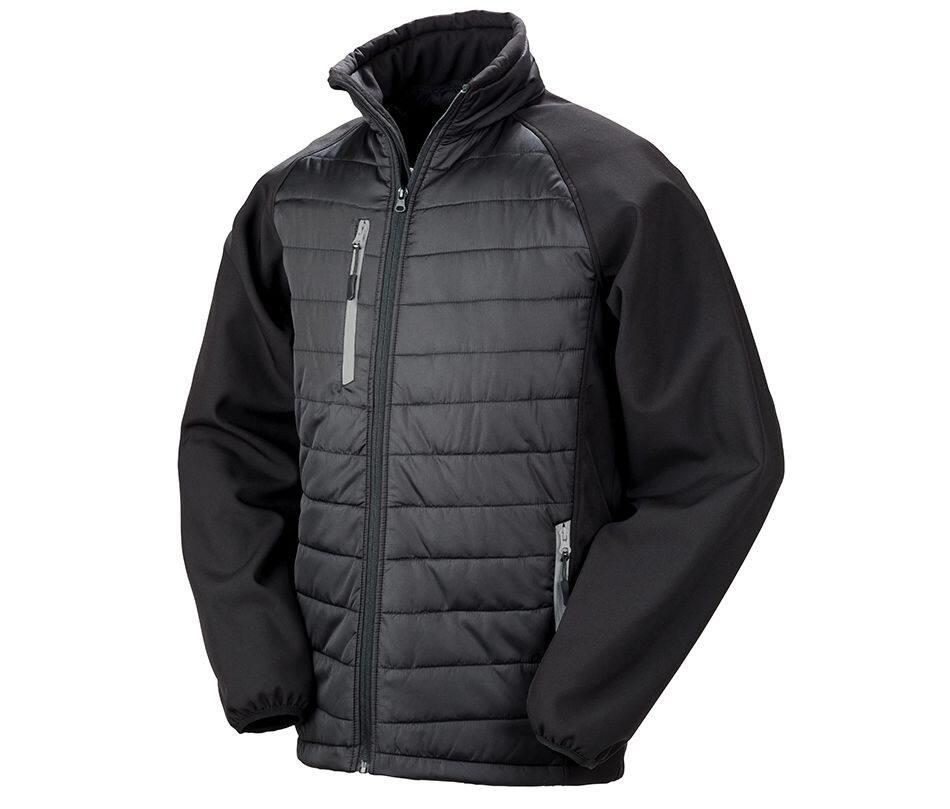 Result Black Compass Padded Softshell Jacket