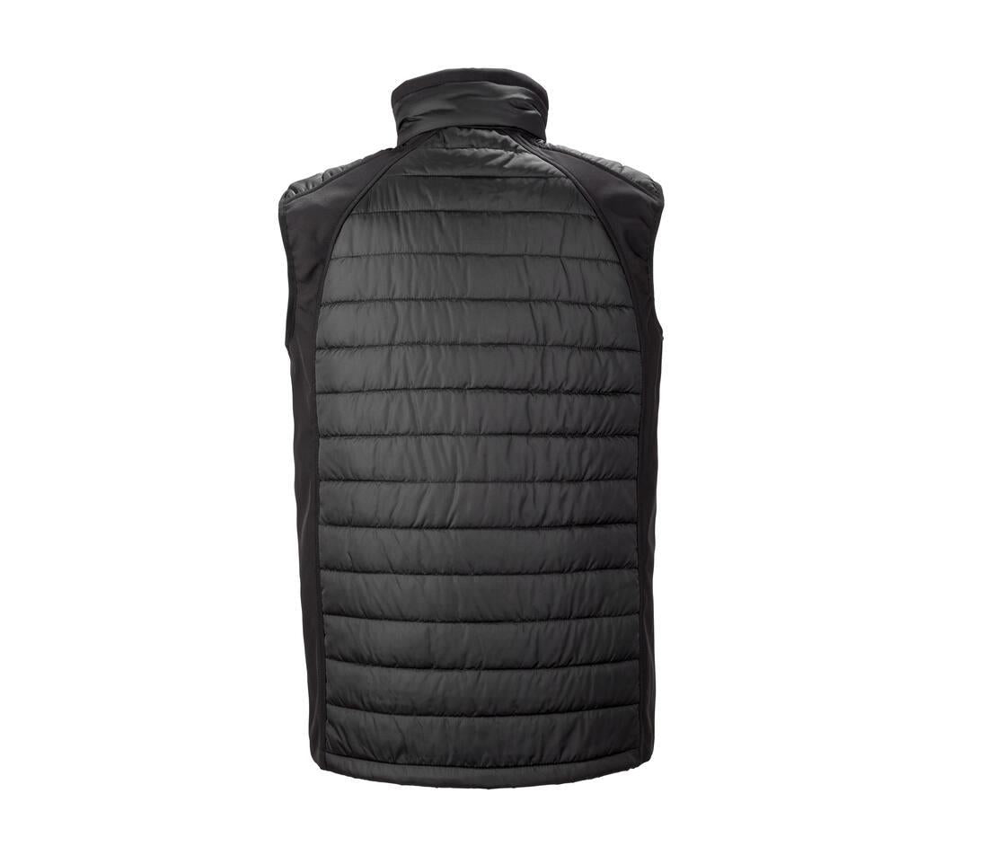 Result Black Compass Padded Softshell Gilet
